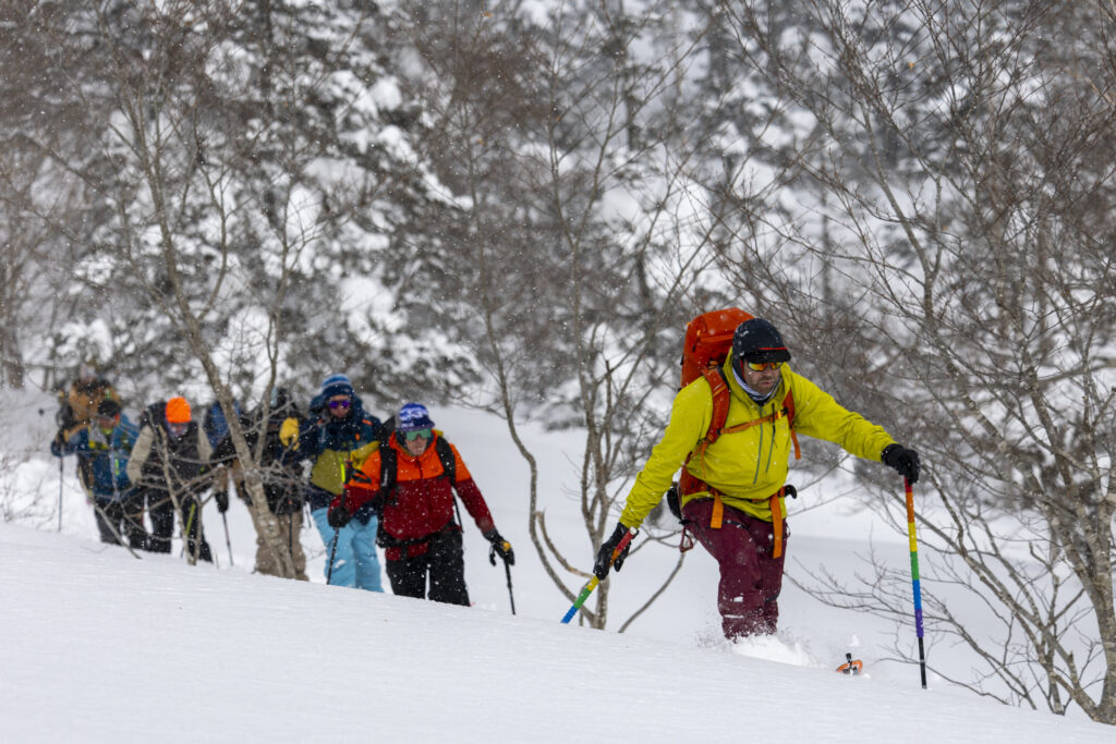 Guided ski tour Japan backcountry
