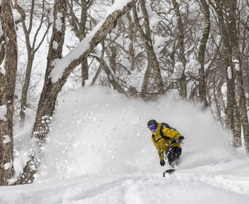 splitboarding Iwate backcountry