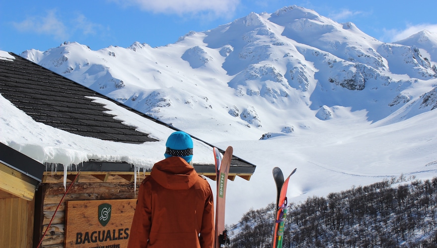 argentina backcountry skiing lodge