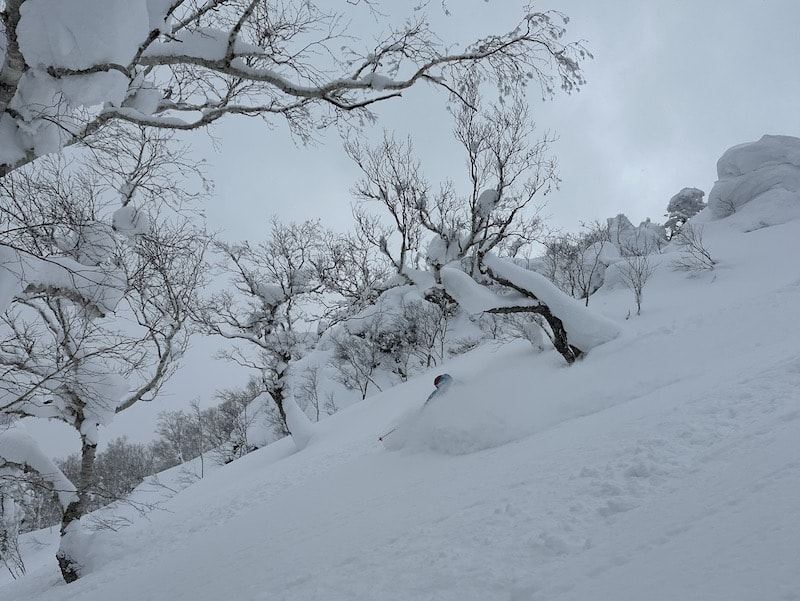 backcountry skiing in japan