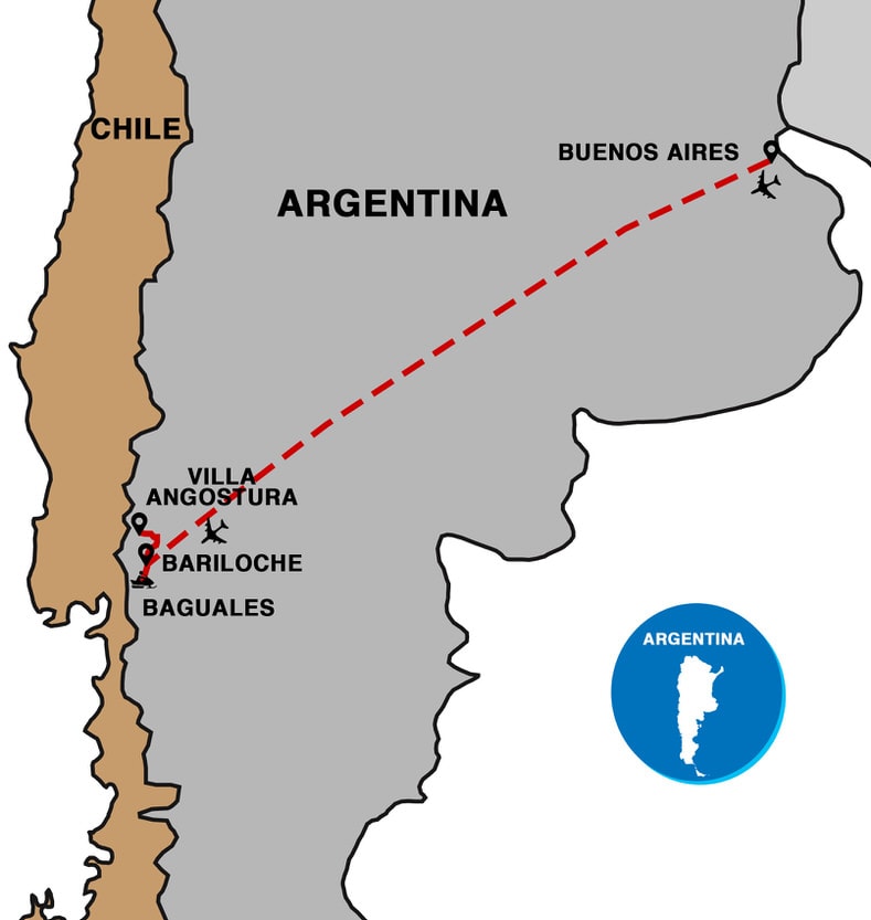 baguales location map