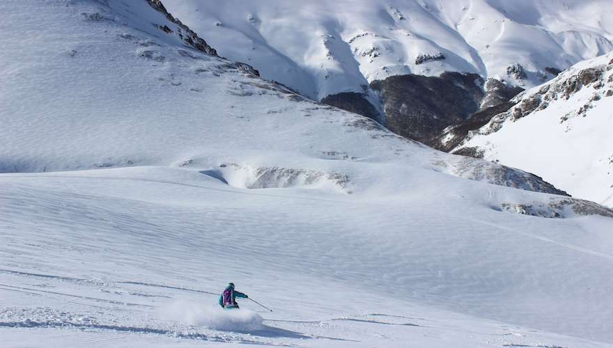 baguales skiing in september