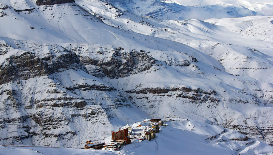 one of chile's best ski resorts; valle nevado