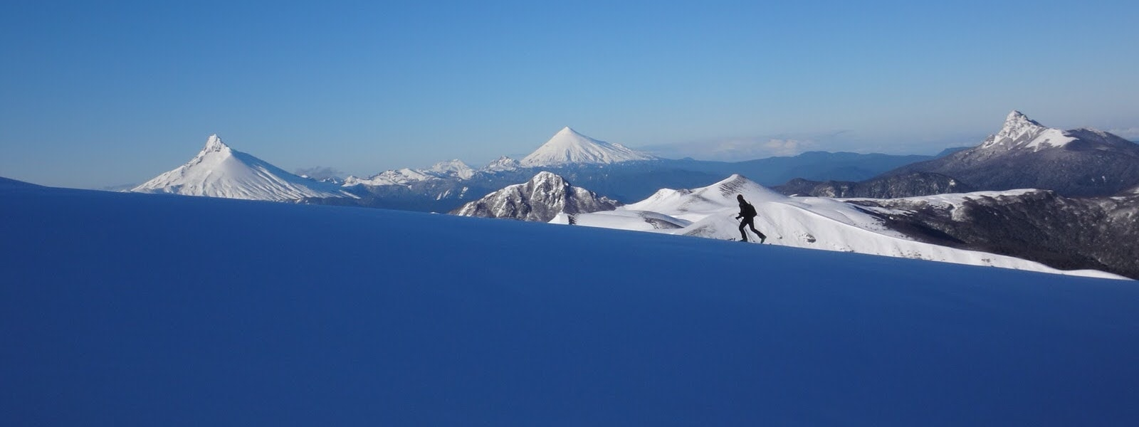 volcano ski touring in Chile South America