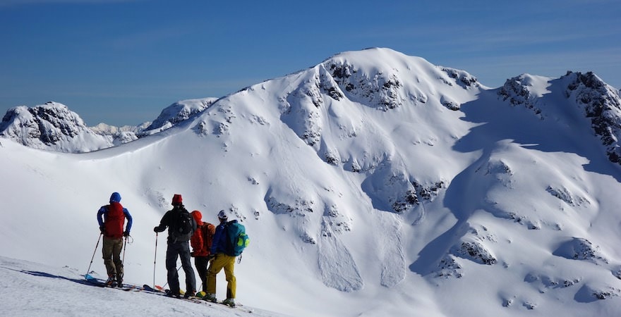 South America backcountry skiing in Bariloche